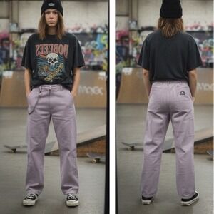 Obey Jeans Size 27x26 Lavender Work Carpenter PantsJeans Skater Streetwear Urban